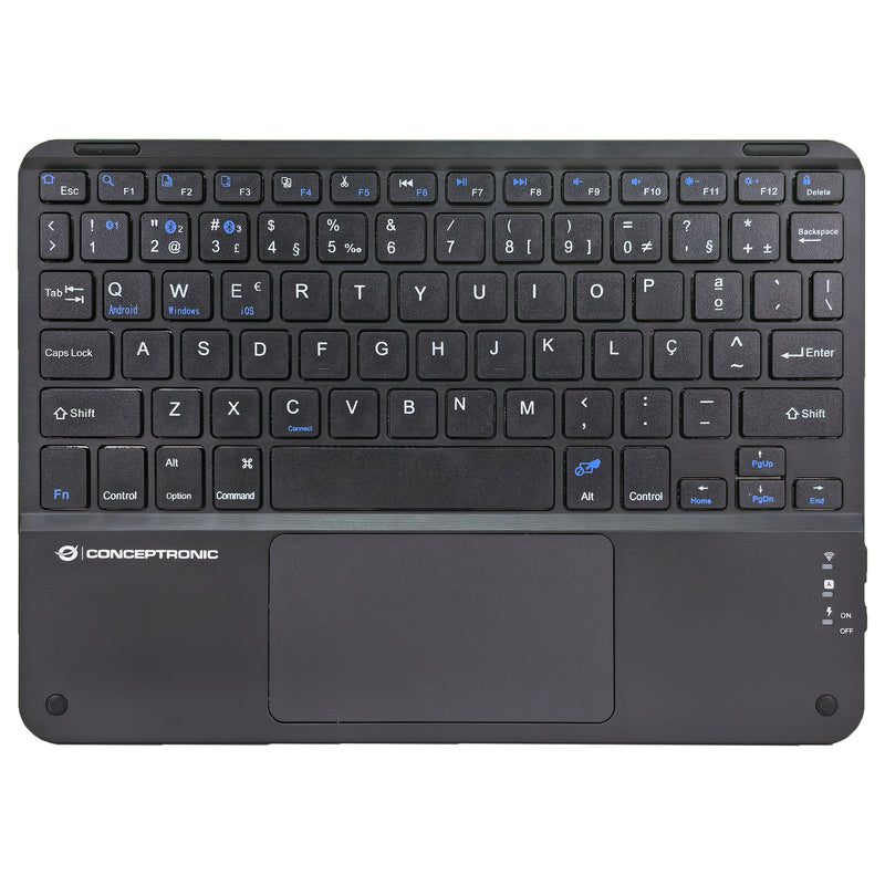 CONCEPTRONIC Wireless Tastatur – Portugiesisches Layout, mit Touchpad