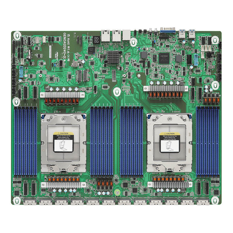 ASRock Motherboard – 2 CPUs, USB 3.2, Gigabit LAN