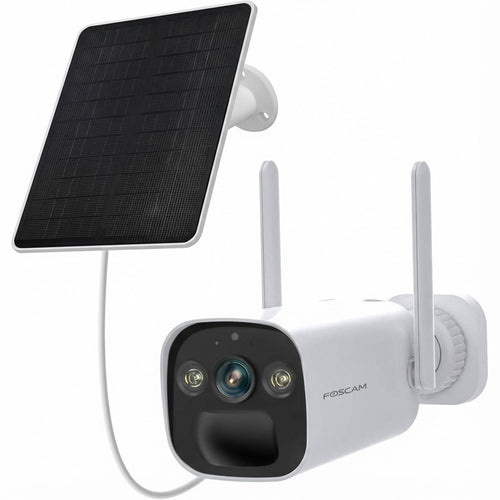 FOSCAM WLAN Überwachungskamera – Solarbetrieb, Nachtsicht