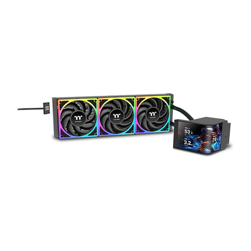 Thermaltake Flüssigkeitskühler – Leise Kühlung, bunte Beleuchtung