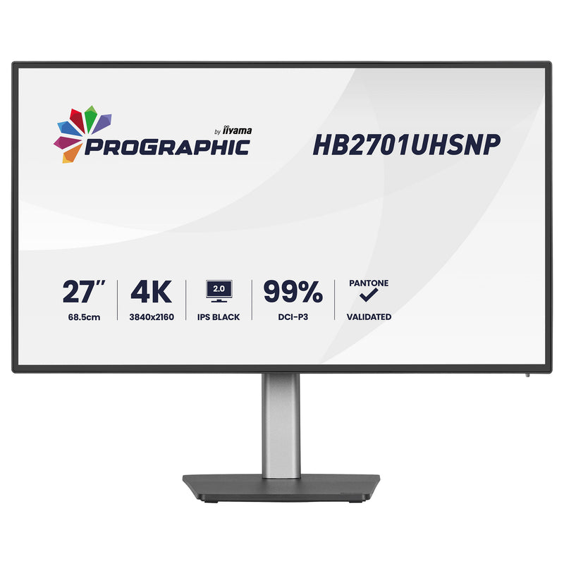 Iiyama 27" LED-Monitor – 4K-Auflösung, USB-C-Anschluss