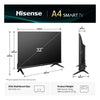 Hisense 32" Monitor – Full HD, vielseitige Anschlüsse
