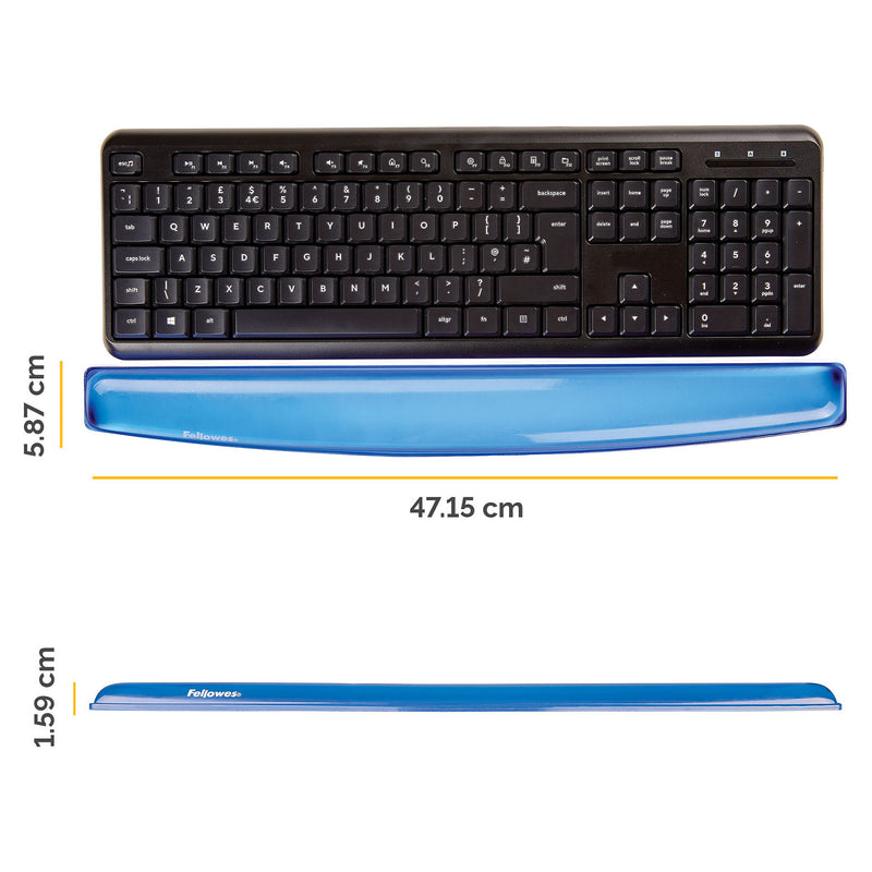 Fellowes Tastatur-Handgelenkauflage – Komfortables Gel, rutschfest