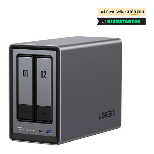 UGREEN NAS-System – 2-Bay, Intel N100, 8 GB RAM