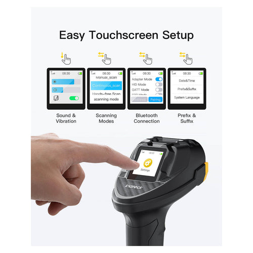 Inateck Barcodescanner – Kabellos, 1D/2D Erkennung