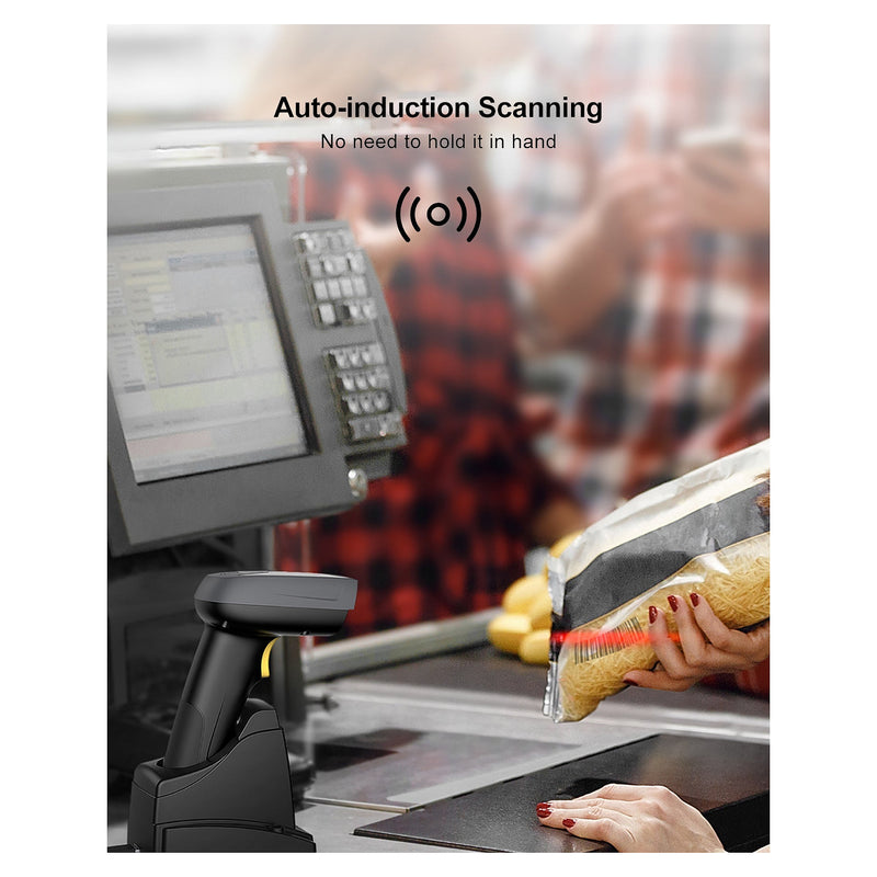 Inateck Tragbarer Barcodescanner – 2D-Imager, Bluetooth & USB