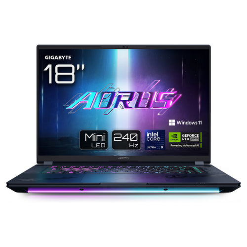 GIGABYTE AORUS Gaming-Laptop – 18" Display, 64 GB RAM