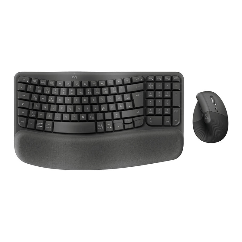 Logitech Tastatur-Maus-Set – Kabellos, Bluetooth, deutsches Layout