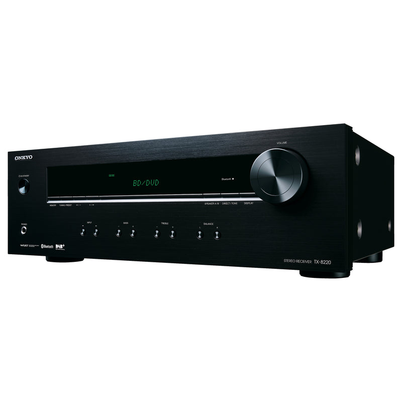 Onkyo Stereo-Receiver – Bluetooth, DAB+ Radio, Plattenspieler-Anschluss