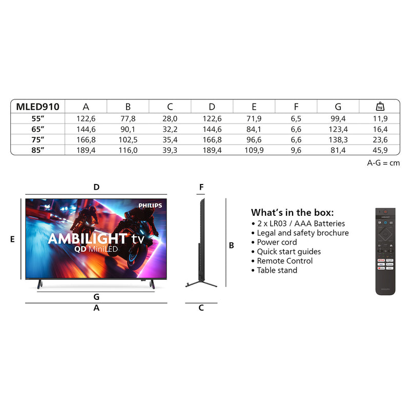 Philips 75" Smart TV – 4K-Auflösung, beeindruckender Klang