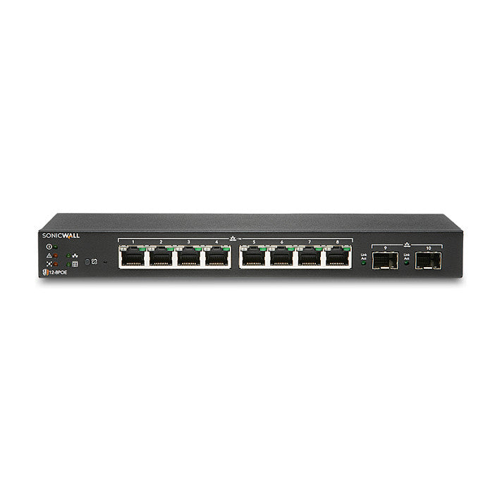 SonicWall Netzwerk-Switch – 10 Anschlüsse, einfache Verwaltung