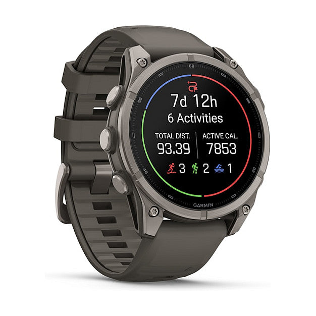 Garmin Fenix 9 Smartwatch – AMOLED-Display, Silikonarmband