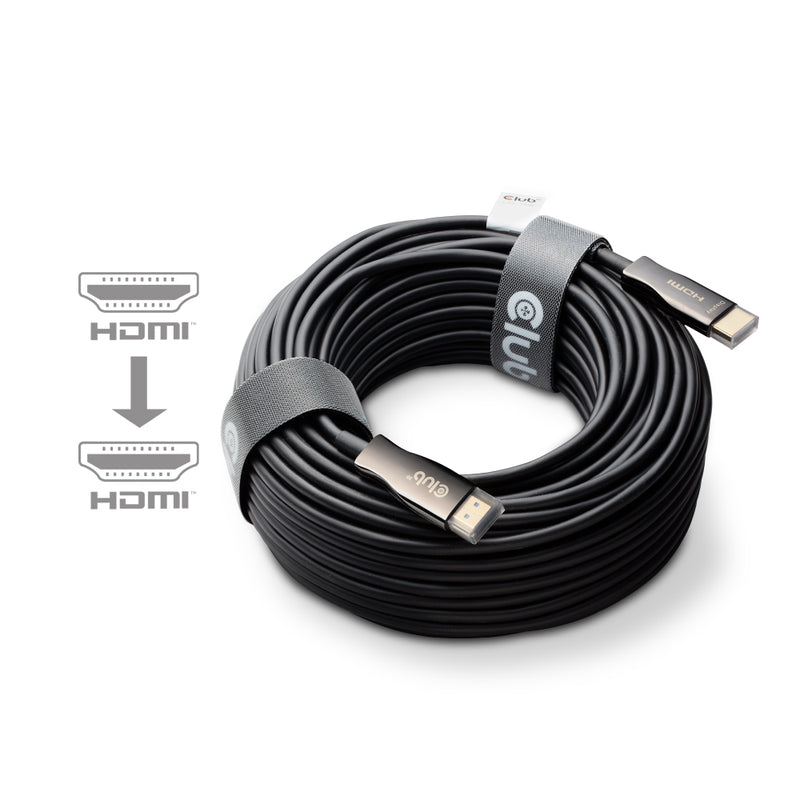 Club3D HDMI-Kabel 100m – 8K & 4K Unterstützung, Glasfaser