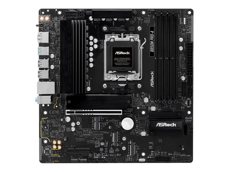 ASRock B850M Pro-A Motherboard – USB-C, 2.5 Gigabit LAN