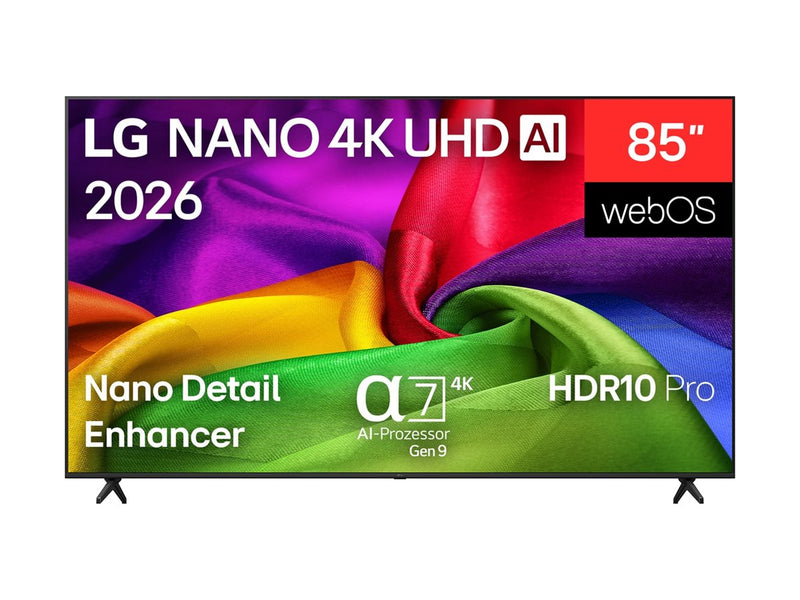 LG 85" Smart-TV – 4K UHD, Großes Display