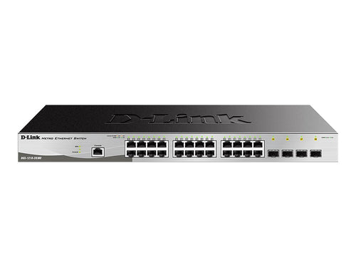 D-Link Managed Switch – 24 Gigabit Ports, 4 SFP-Ports