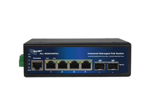 ALLNET Netzwerk-Switch – 8 Ports, PoE-Unterstützung