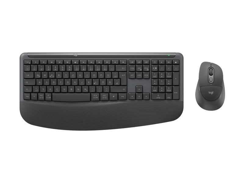 Logitech Signature Comfort Plus Tastatur-Maus-Set – Ergonomisch, leise