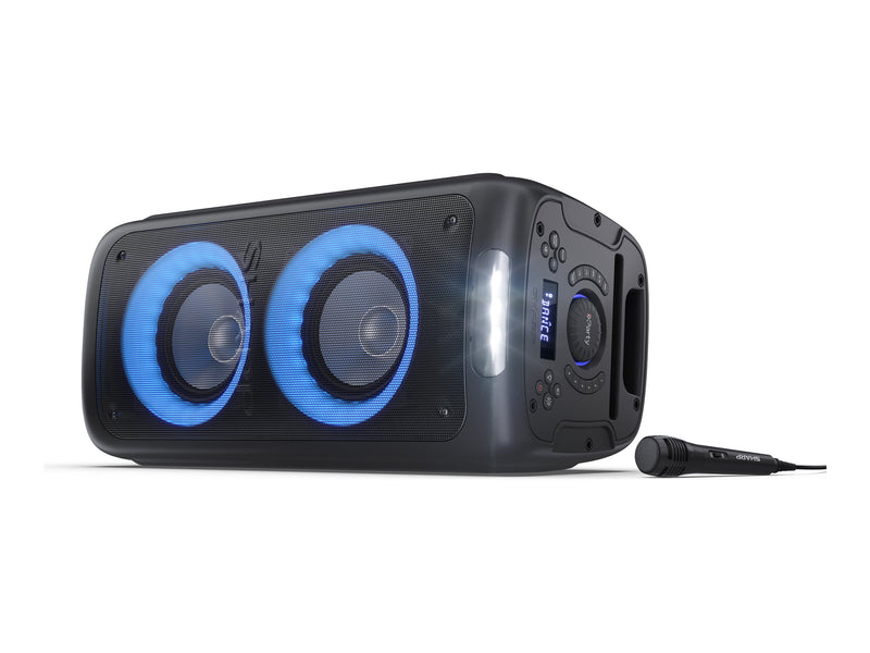 Sharp Party-Lautsprecher – USB, AUX, LED-Lichtshow