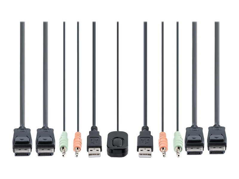 StarTech KVM Switch – 2 Monitore, 4K Unterstützung