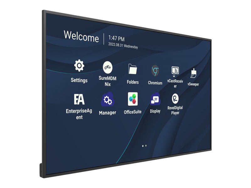 ViewSonic 43" 4K Display – Ideal für Unternehmen, 24/7 Betrieb