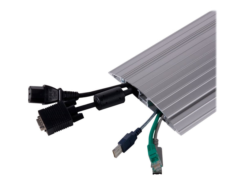 Dataflex Kabelschutz – Bodenmontage, Silber, für bis zu 10 Kabel