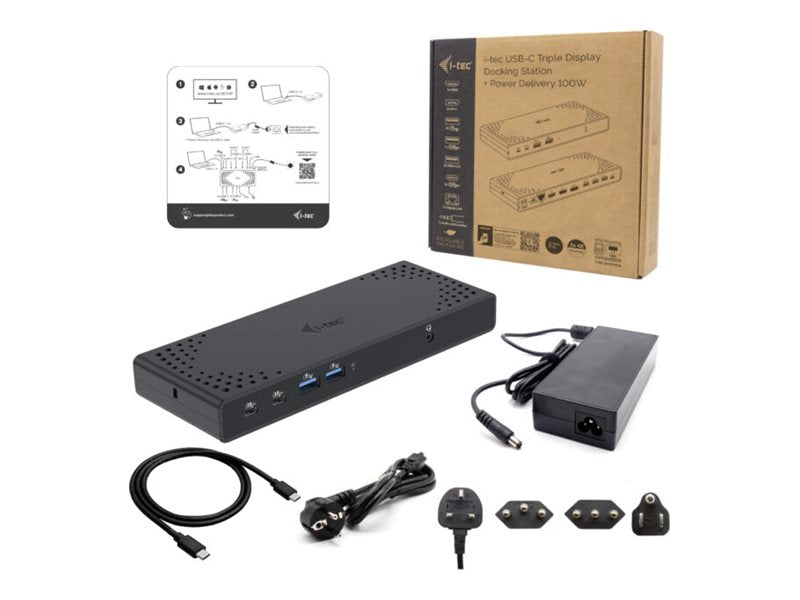 I-tec Dockingstation – USB-C, 3 Displays, 100W Stromversorgung