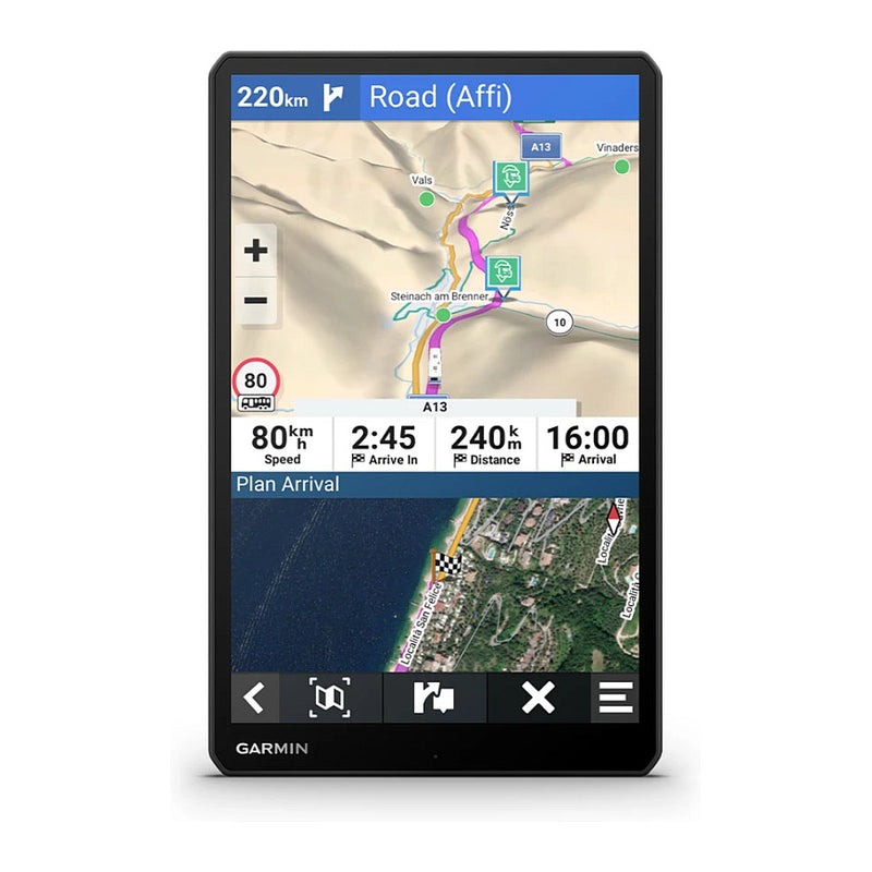 Garmin Camper-Navi 10" – Großes Display, Live-Verkehrsinfos