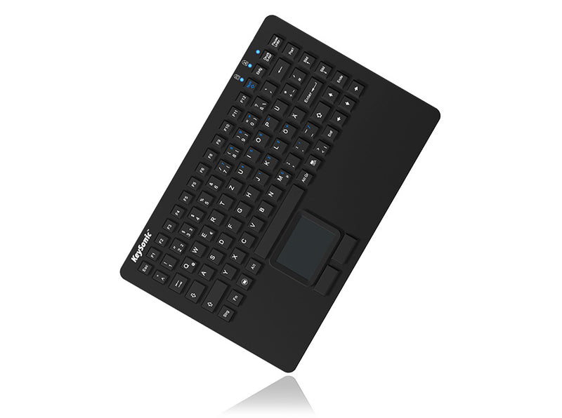 KEYSONIC Tastatur mit Touchpad – USB, robust & wasserfest