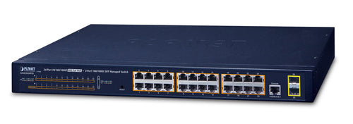 Planet Technology 24-Port Switch – PoE+ für einfache Netzwerkverwaltung