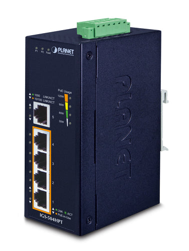 Planet Technology 5-Port Gigabit Switch – PoE+ für einfache Vernetzung