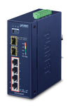 Planet Technology Gigabit-Industrieswitch – 4 PoE Ports, 2 SFP Ports