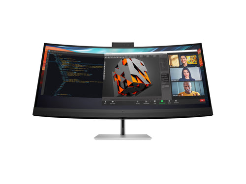 HP LED-Monitor – Gebogenes Display, integrierte Lautsprecher