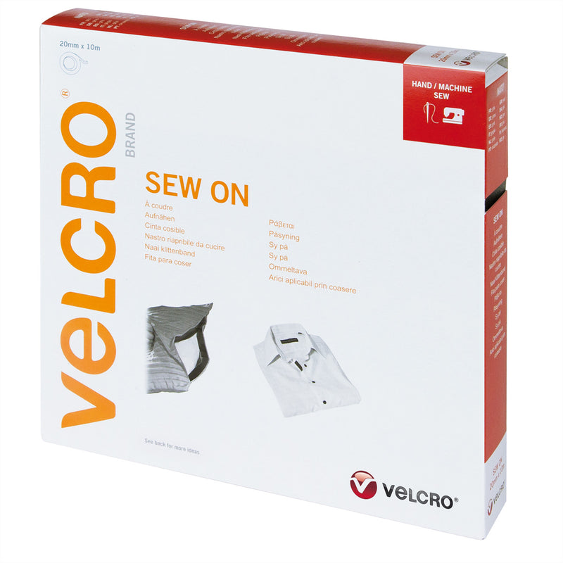 VELCRO Klettband – Zum Aufnähen, 20mm x 10m, vielseitig einsetzbar