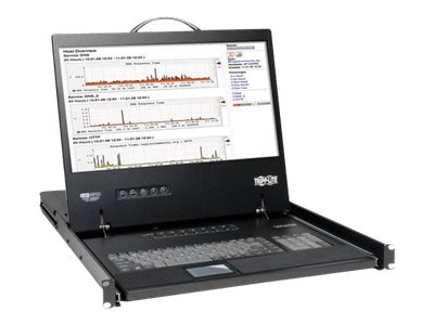 Eaton 8-Port Rack KVM-Konsole – 19" Display, einfache Steuerung
