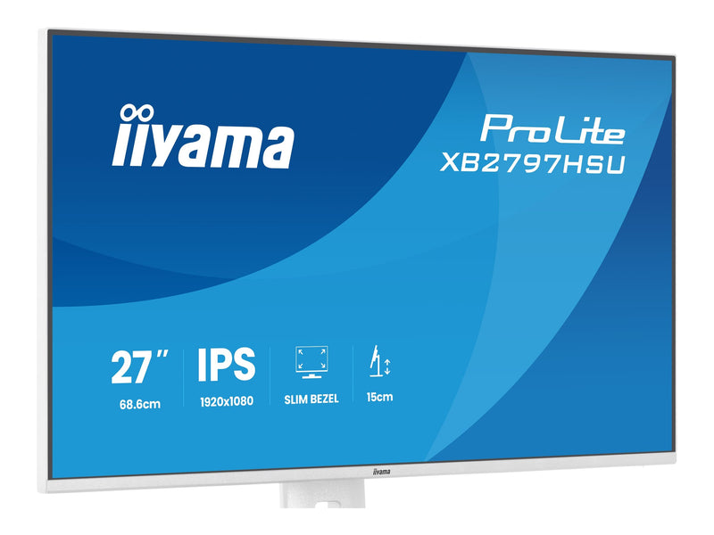 Iiyama 27" LED-Monitor – Full HD, IPS, Lautsprecher