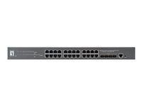 LevelOne 28-Port Switch – PoE+, ideal für kleine Büros