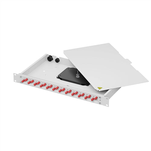 Telegärtner Patchpanel – 12 Anschlüsse, für Glasfaserkabel