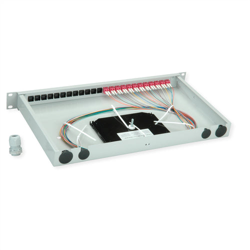 Telegärtner Patchpanel – 12 Anschlüsse, für Glasfaserkabel