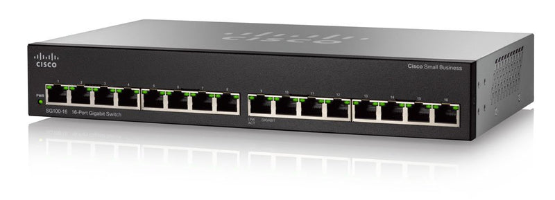Cisco 16-Port Netzwerk-Switch – Gigabit, für kleine Unternehmen