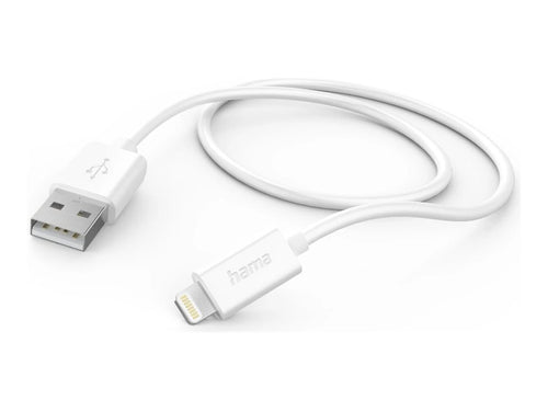 HAMA USB-Ladekabel – Apple Lightning, 1 m, Weiß