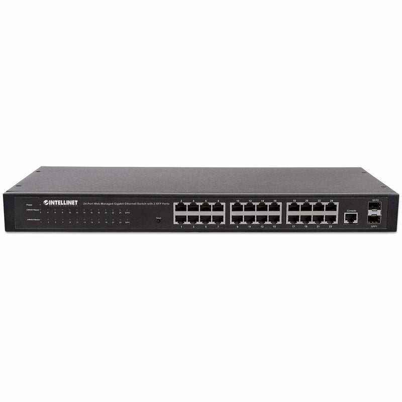 INTELLINET Netzwerk-Switch – 24 Ports, Gigabit-Geschwindigkeit
