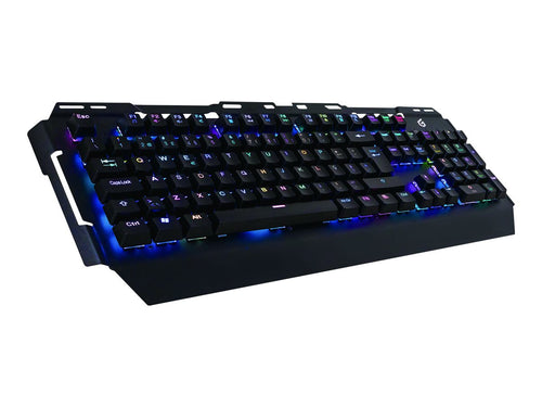 CONCEPTRONIC Gaming-Tastatur – RGB-Beleuchtung, Blaue Schalter