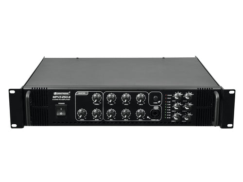 Omnitronic Mischverstärker – 250 W Leistung, Mikrofon-Eingang