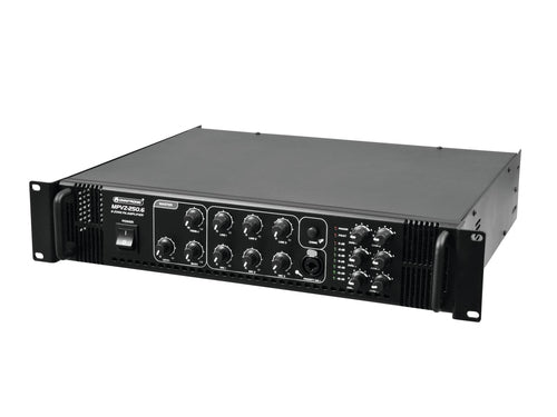 Omnitronic Mischverstärker – 250 W Leistung, Mikrofon-Eingang