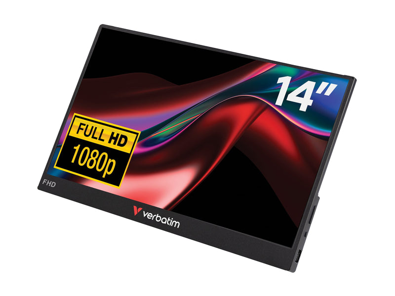 Verbatim 14" Full HD Monitor – IPS-Display, Energieklasse A