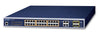 Planet Technology Switch – 24 Ports, PoE+ Unterstützung