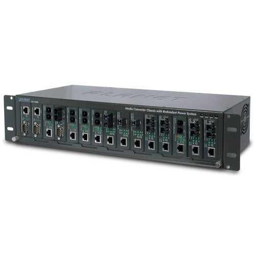 Planet Technology Media Converter Chassis – 15 Slots für Netzwerkgeräte