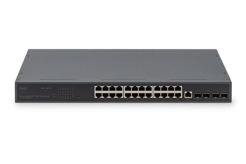 Digitus 24-Port Netzwerk-Switch – Gigabit, 4 SFP+ Uplink