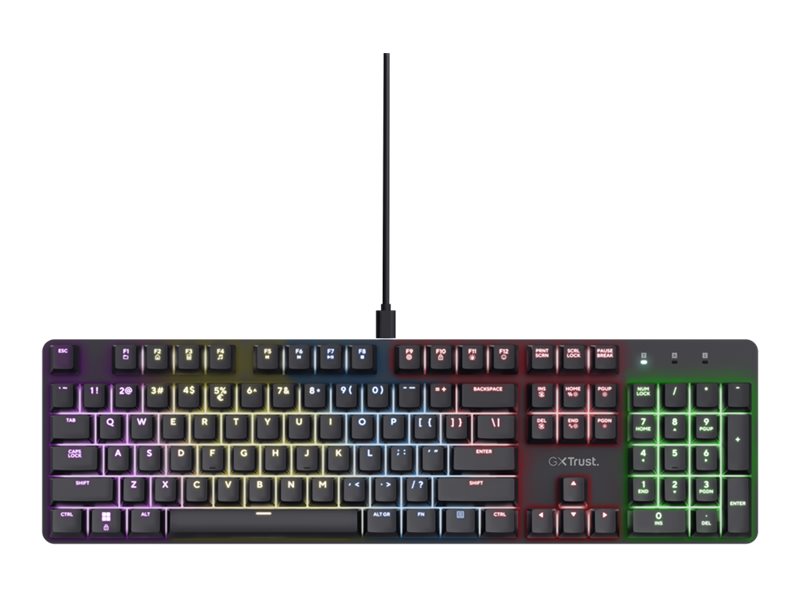 Trust GXT 871 Zora Tastatur – Mechanisch, RGB-Beleuchtung